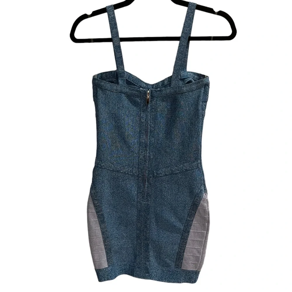 AKIRA - Denim Style Bandage Dress - Women’s Size S - Picture 4 of 7